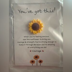Sunflower courage card